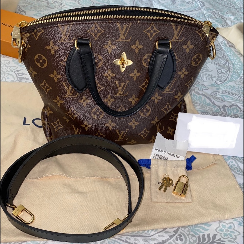 Louis Vuitton Zipped Flower Tote Pm